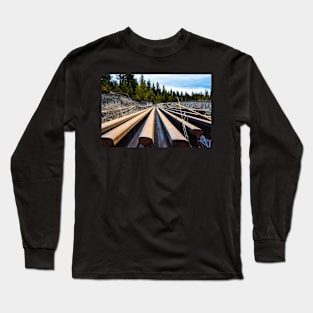 Silent, slumbering steel rails Long Sleeve T-Shirt